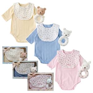 M밍크뮤D 26SS 쁘띠모달SET바디슈트 3종 택1 턱받이딸랑이 (363700400567)