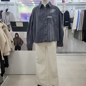 [미센스][김천구미모다점]레터링데님블라우스MB59DBM201ZGR_KG