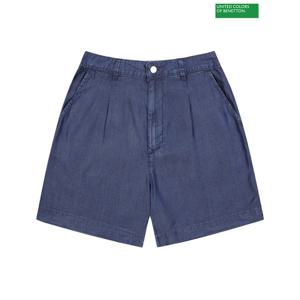 베네통 밴딩 데님 반바지 4S_4KHND9016