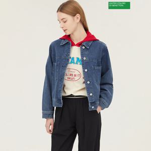 베네통 셔츠형 데님 점퍼 BAJPF3411