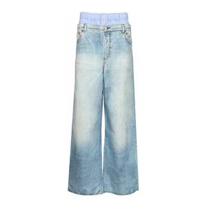 [ACNE STUDIOS] 라프리마 여성 캐주얼 TrompeLoeil 프린트 팬츠 AK0918228 Blue /8