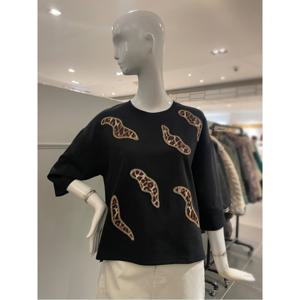 르니앤맥코이 7부소매 호피 프린트 티셔츠 (MN04TS501FJY)