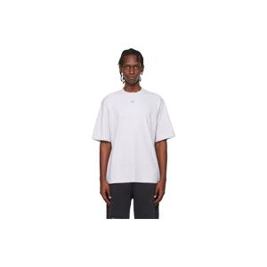 오프화이트 티셔츠 그레이 스텐실 애로우 스케이트 로고 티셔츠 252607M213037