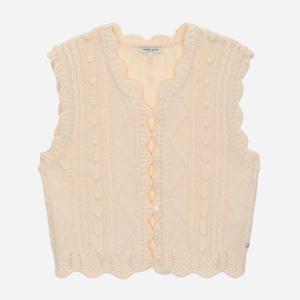 [써스데이아일랜드]라운드넥 피셔맨 니트 베스트 T258MVT239W