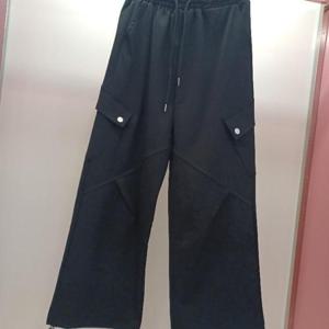 Latium HC06 국내생산 통와이드 카고 건빵 밴딩 바지 T2613pt06B