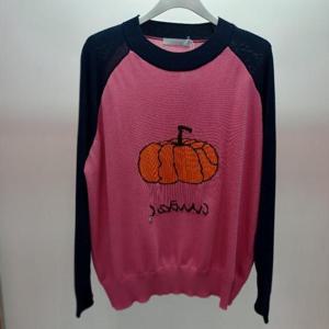 Latium HC06 붐느낌 찰랑찰랑한 이중컬러 라운드 호박 니트티 T2613sw14P