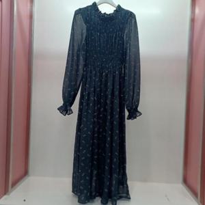 Latium HC06 셔링넥 스모크 밴딩 캉캉 플레어 웬디 쉬폰 원피스 T2613op02