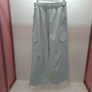 Latium HC06 국내생산 통와이드 카고 건빵 밴딩 바지 T2613pt06LB