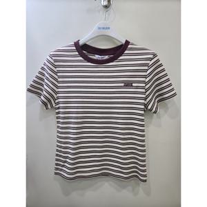 [에꼴리에]3부 골지 스판 스트라이프티 26B54810