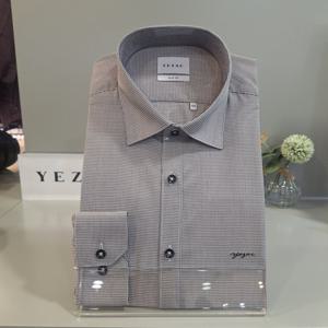 [예작]모달 미니 체크 슬림셔츠 YJESBS173-BK_BP