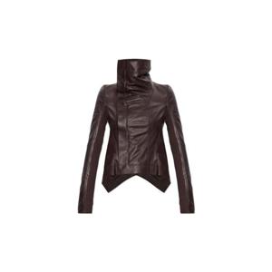 26SS 릭오웬스 레더 자켓 with an asymmetric 컷 RP01F6743LBY53 TP571086817