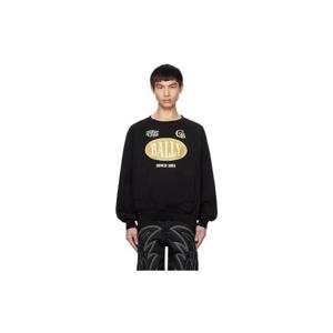 25 FW 발리 남성 블랙 프린트 스웨트셔츠 231938M204009