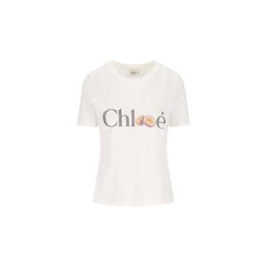 25 FW 끌로에 로고 디테일 티셔츠 CH26SJH0819710 TP449946202