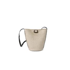 25 FW Brunello Cucinelli 사토리얼 테크노 라피아 스몰 버킷 백 MB96D2800C1133 TP449961915