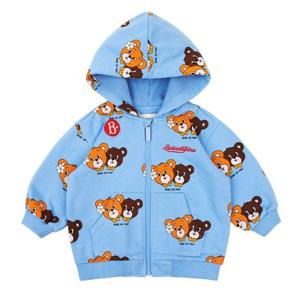 [베베드피노]올 오버 허니 베어 베이비 후드 집업 재킷 BP51JD115SB