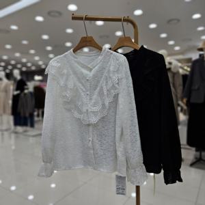 [스테파니]레이스프릴블라우스/A26SH6107