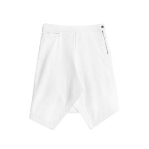 르메르 애시메트릭 데님 스커트 SK1072 LD1069WH086 White