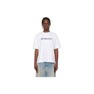 오프화이트 티셔츠 화이트 베이스볼 애로우 스케이트 티셔츠 252607M213010