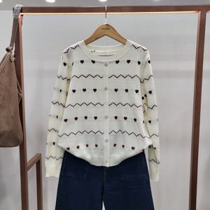 [무자크]쁘띠하트펀칭니트MQ2WKT09_GN