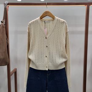 [무자크]꽈배기골지니트가디건MQ2WKC11_GN