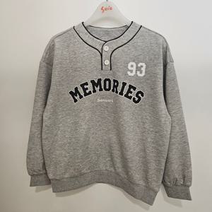 [소이]변형 반오픈 맨투맨티 25f5452gy 여아/주니어용