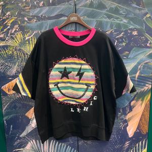 [르니앤맥코이]스팽글스타스마일오버핏티셔츠MN05TS003_IC