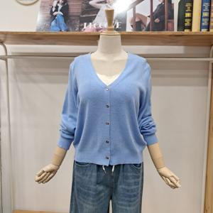[레코브]브이넥장식가디건LC61F3KC510XBL