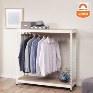 [스피드랙]드레스룸 행거 1200x400x1200 2단(행거봉1)
