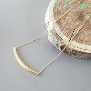 [크리샤]스틱 체인 골드 실버 목걸이_KSN0348-Y