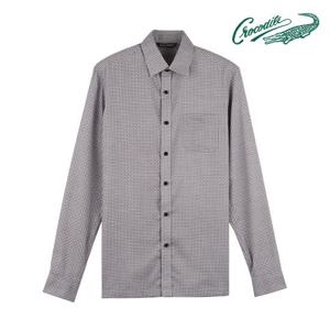 [크로커다일] 면100 기하학 프린트 셔츠 CDAA5WS3404