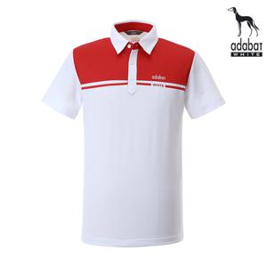 아다바트화이트 골프티셔츠 104 화이트 반팔 골프웨어