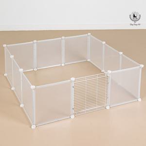 딩동펫 반려동물 강아지 투명울타리 소형 11p+1p안전문