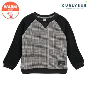 [컬리수] 플리스 체크맨투맨(기모) CNW0GQTS54BK [겨울]