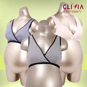 크리비아 BR1687 임산부 면스판 스포츠형 노와이어 수유브라