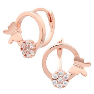 [미니아트] 14K GF 플라잉 골드 필드 핀 원터치 링 금 침 귀걸이