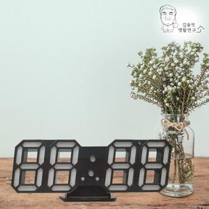 3D 심플 LED시계 알람시계 탁상시계 무소음 인테리어