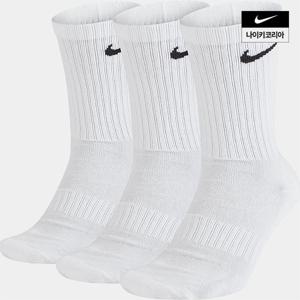[나이키] 에브리데이 쿠션 크루 삭스 (3켤레) SX7664-100