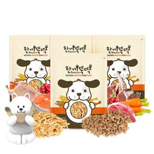 한끼뚝딱 국산 강아지 사료 황태와 소고기 3kg+1kg