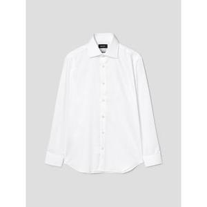 [갤럭시] 논아이론 순면 솔리드 레귤러핏 드레스 셔츠 - 화이트 (GA5164MR11)