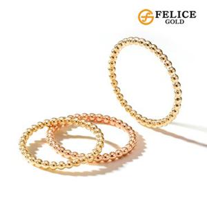펠리체골드 [신년행운특가] 18K 버블링 반지