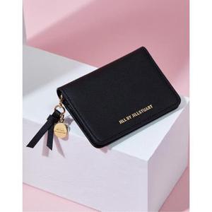 질 바이 질스튜어트 25FW 인기재입고BONNIE 동전 참장식 블랙 가죽 카드지갑-골드 JLWA5F160BK