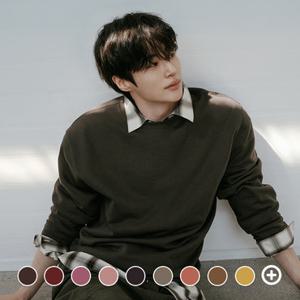 [지오다노/본사] 025920 기모 솔리드 맨투맨