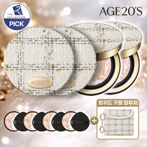 [단한번 더컬한정판]에이지투웨니스 앰플 팩트 본품4+리필4+멀티파우치