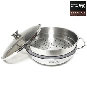 키친아트 일품 IH 통3중 2단찜냄비 28CM