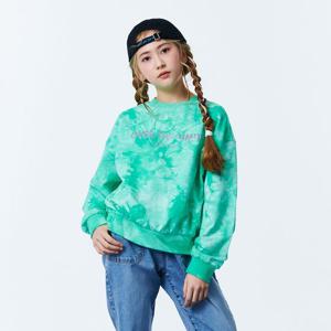 [오션스카이]여아 타이다이 크롭 맨투맨 T-shirt