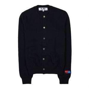 [꼼데가르송] 픽셀 로고 패치 가디건 P1N087 BLACK