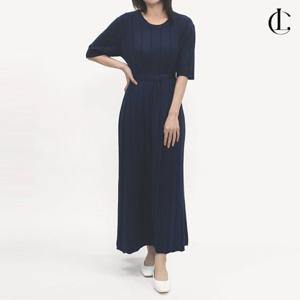 엘케이트 여자 원피스 하객룩 스판 플리츠 원피스 LBRT001