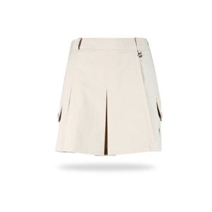 골피아 YD4S207W 여성 요크 주름 랩 스커트형 반바지