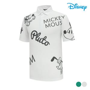 [디즈니골프] 남성 캐릭터 반팔 카라 티셔츠 DO2MTS040