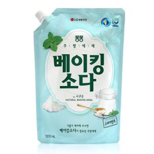 [엘지생활건강]퐁퐁 베이킹소다 주방세제 리필1200ml